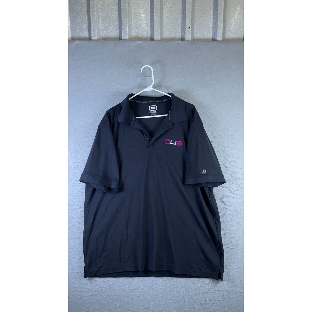 OGIO Polo Shirt Mens 2XL Black Excellent Short Sleeve CUB Logo Performance